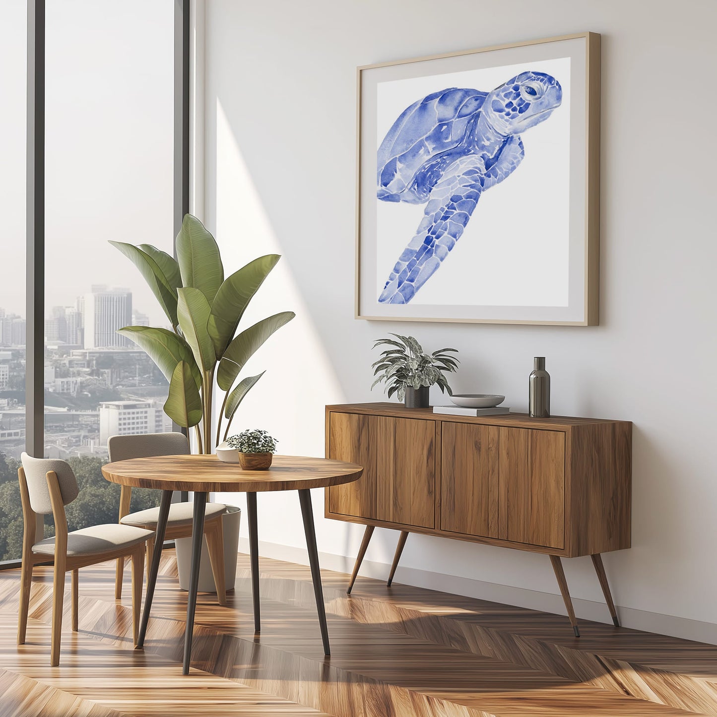Ultramarine Sea Turtle II Wall Art
