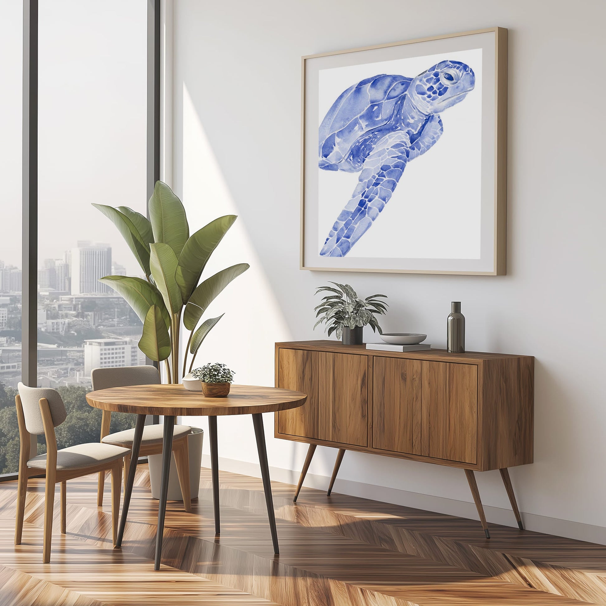 Ultramarine Sea Turtle II Wall Art