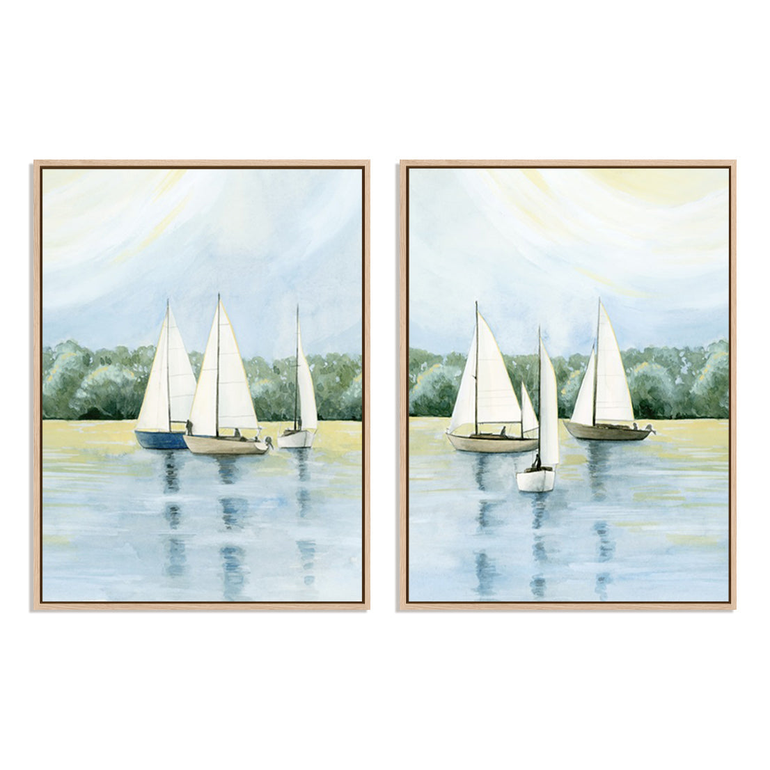 Afternoon Sail I and II Wall Art