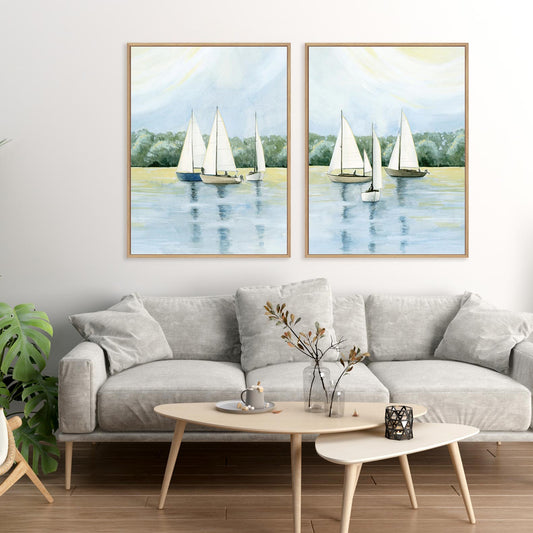 Afternoon Sail I and II Wall Art