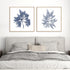 Navy Seaweed I and II Wall Art