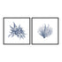 Navy Seaweed V and VI Wall Art