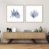 Navy Seaweed V and VI Wall Art
