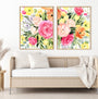 Blossomy Gathering I and II Wall Art