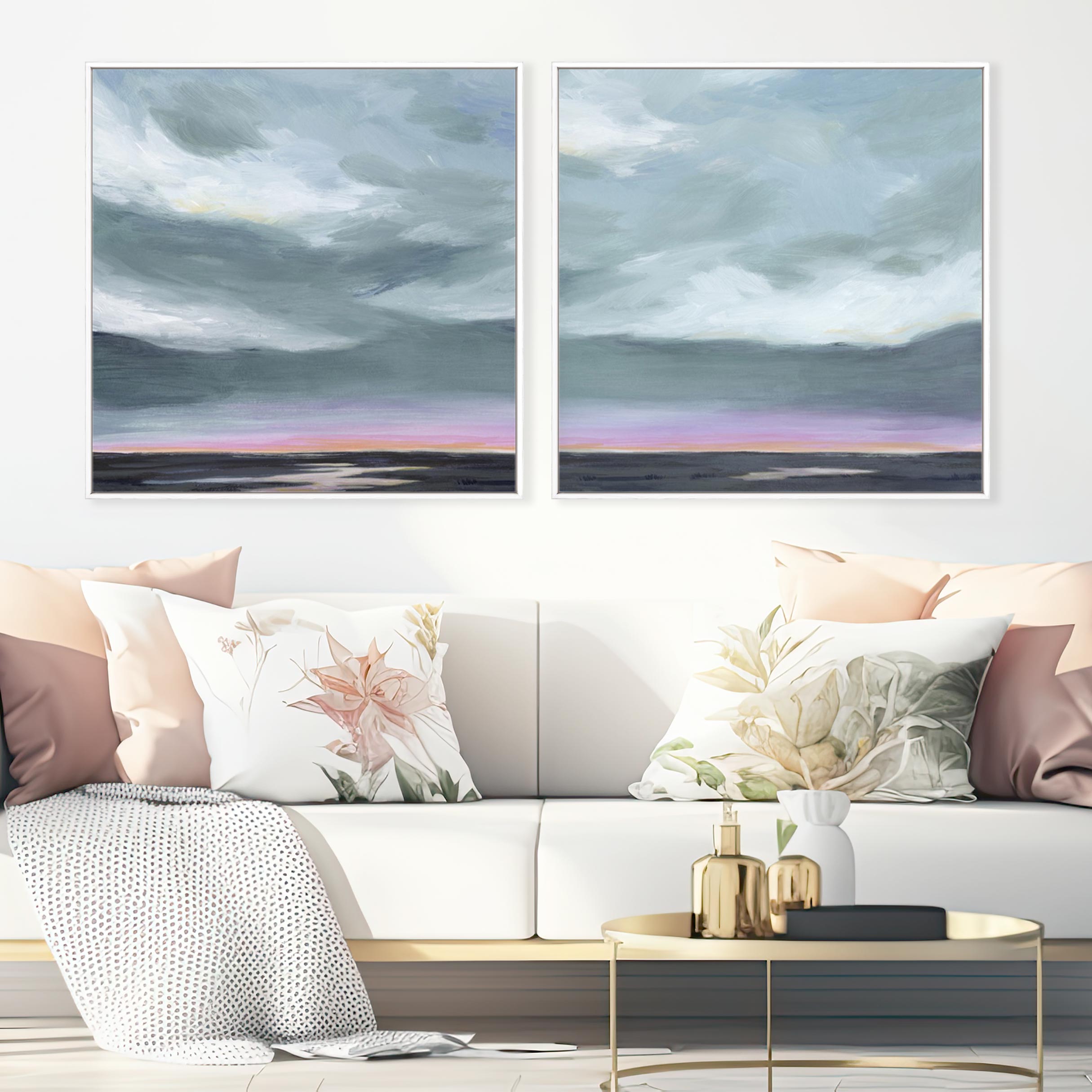 Amethyst Marsh I and II Wall Art