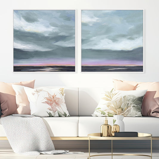 Amethyst Marsh I and II Wall Art