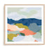 Mountain Mosaic II Wall Art #oran_natural-white-border