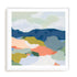 Mountain Mosaic II Wall Art #oran_white-white-border