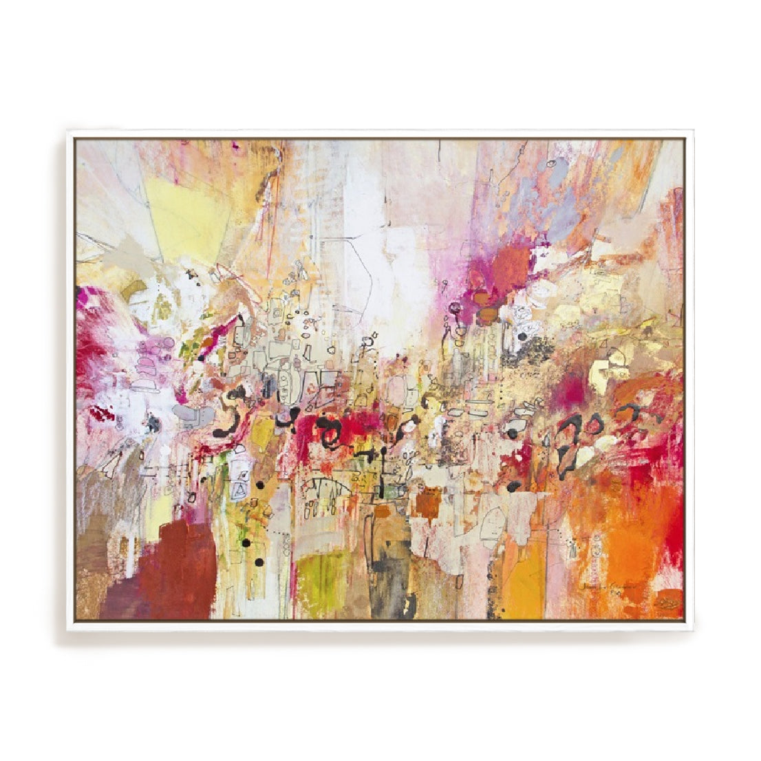 Red, White and Gold I Wall Art