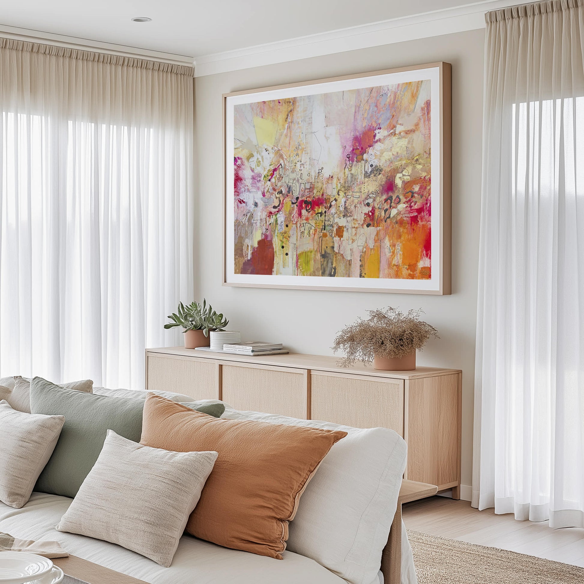 Red, White and Gold I Wall Art