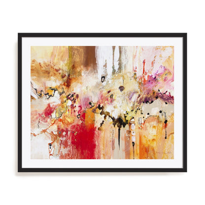 Red, White and Gold III Wall Art