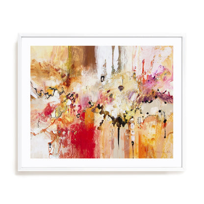 Red, White and Gold III Wall Art