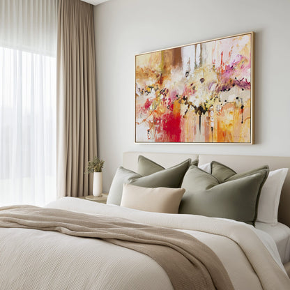 Red, White and Gold III Wall Art