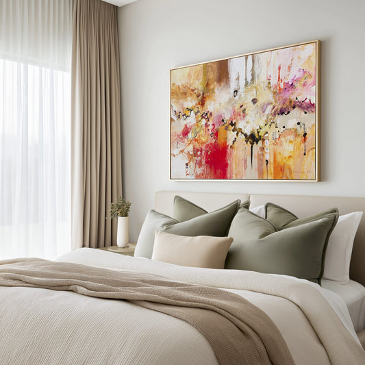 Red, White and Gold III Wall Art