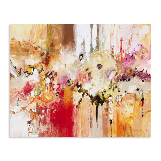 Red, White and Gold III Wall Art