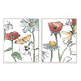 Pair Boho Florals IV and VI Wall Art