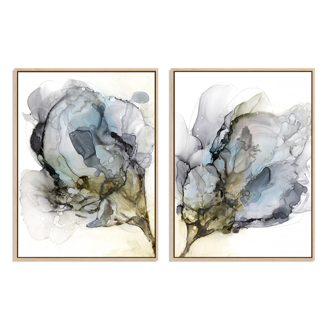 Blooming Neutrals I and II Wall Art