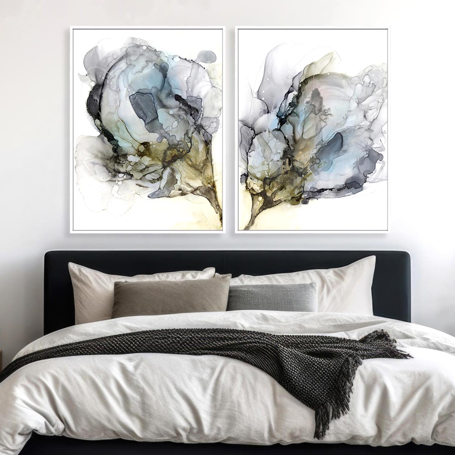 Blooming Neutrals I and II Wall Art