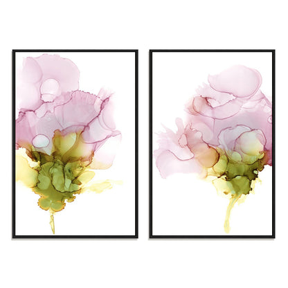 Blooming Pink I and II Wall Art