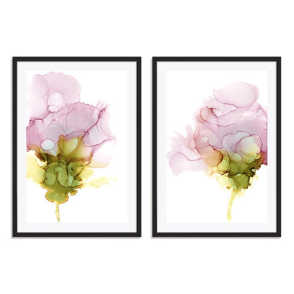 Blooming Pink I and II Wall Art