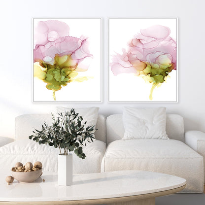 Blooming Pink I and II Wall Art