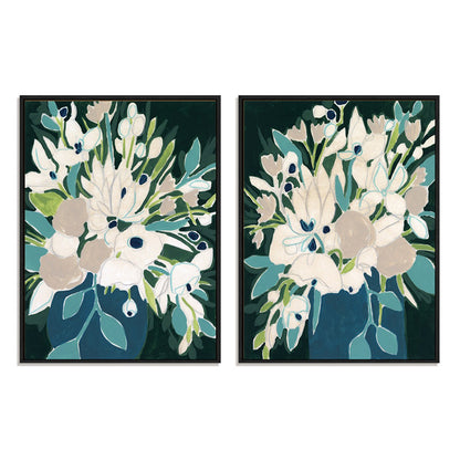 Blue Bloom Sketch I and II Wall Art