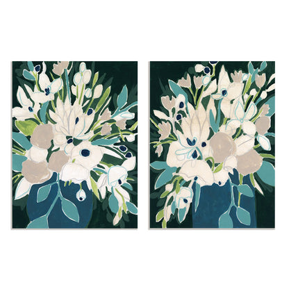Blue Bloom Sketch I and II Wall Art