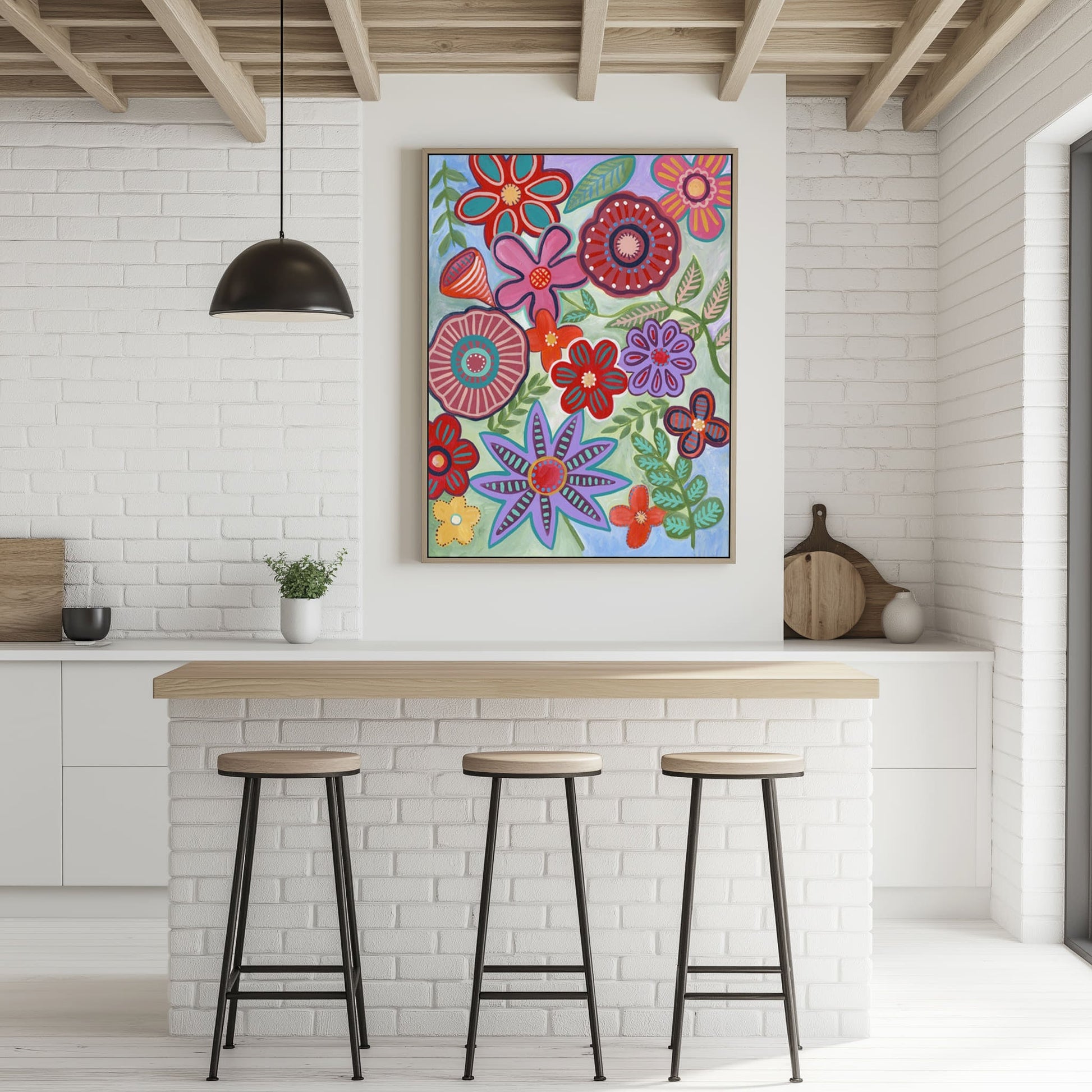 Colorful Flores I Wall Art
