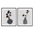 Decorated Vase with Plant I and II Wall Art