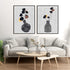 Decorated Vase with Plant I and II Wall Art