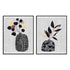 Decorated Vase with Plant III and IV Wall Art