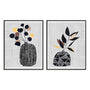 Decorated Vase with Plant III and IV Wall Art