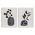 Decorated Vase with Plant III and IV Wall Art
