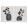 Decorated Vase with Plant III and IV Wall Art
