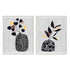 Decorated Vase with Plant III and IV Wall Art