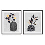 Decorated Vase with Plant III and IV Wall Art