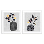 Decorated Vase with Plant III and IV Wall Art