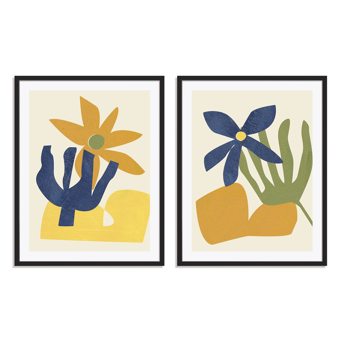 Desert Wind I and IV Wall Art