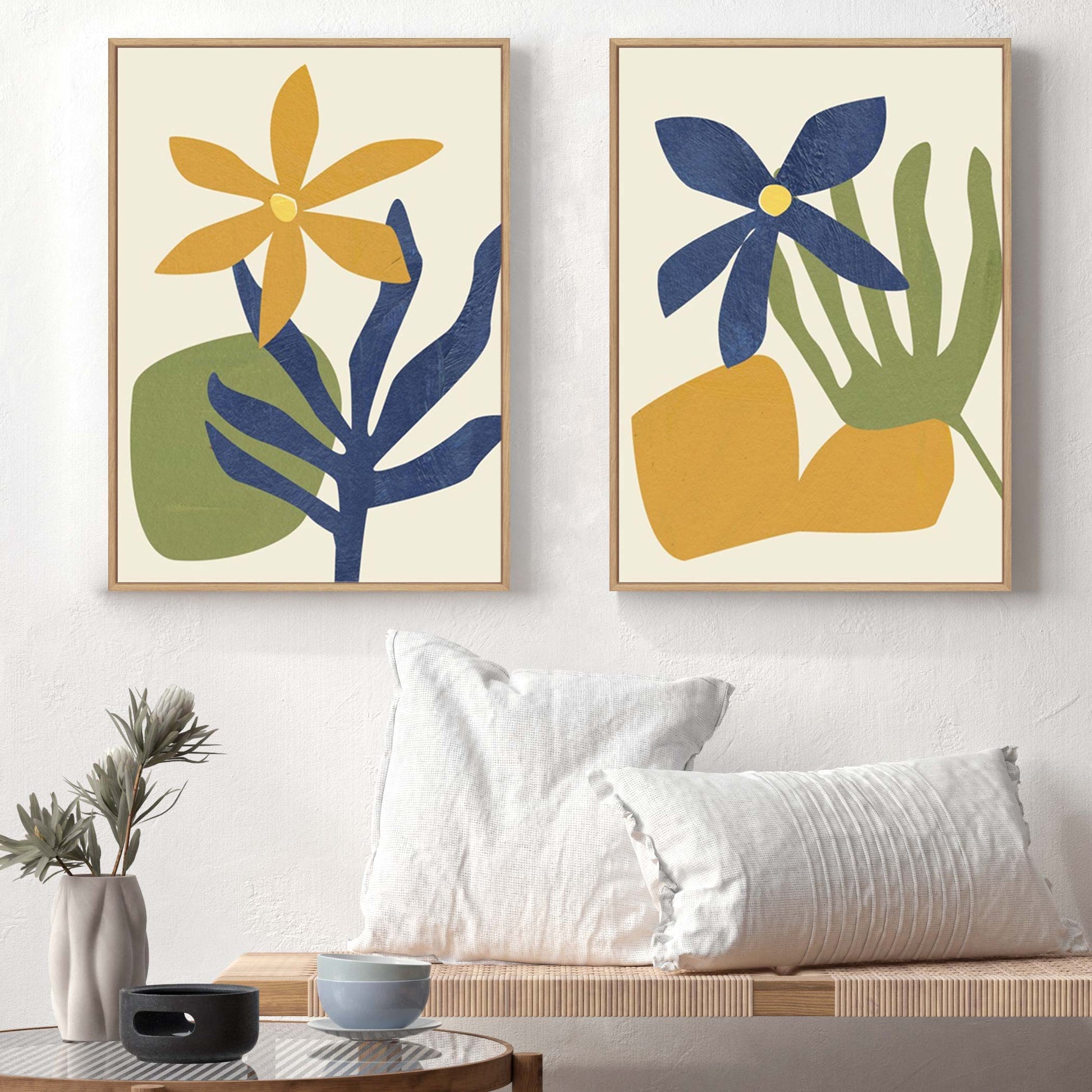 Desert Wind I and IV Wall Art