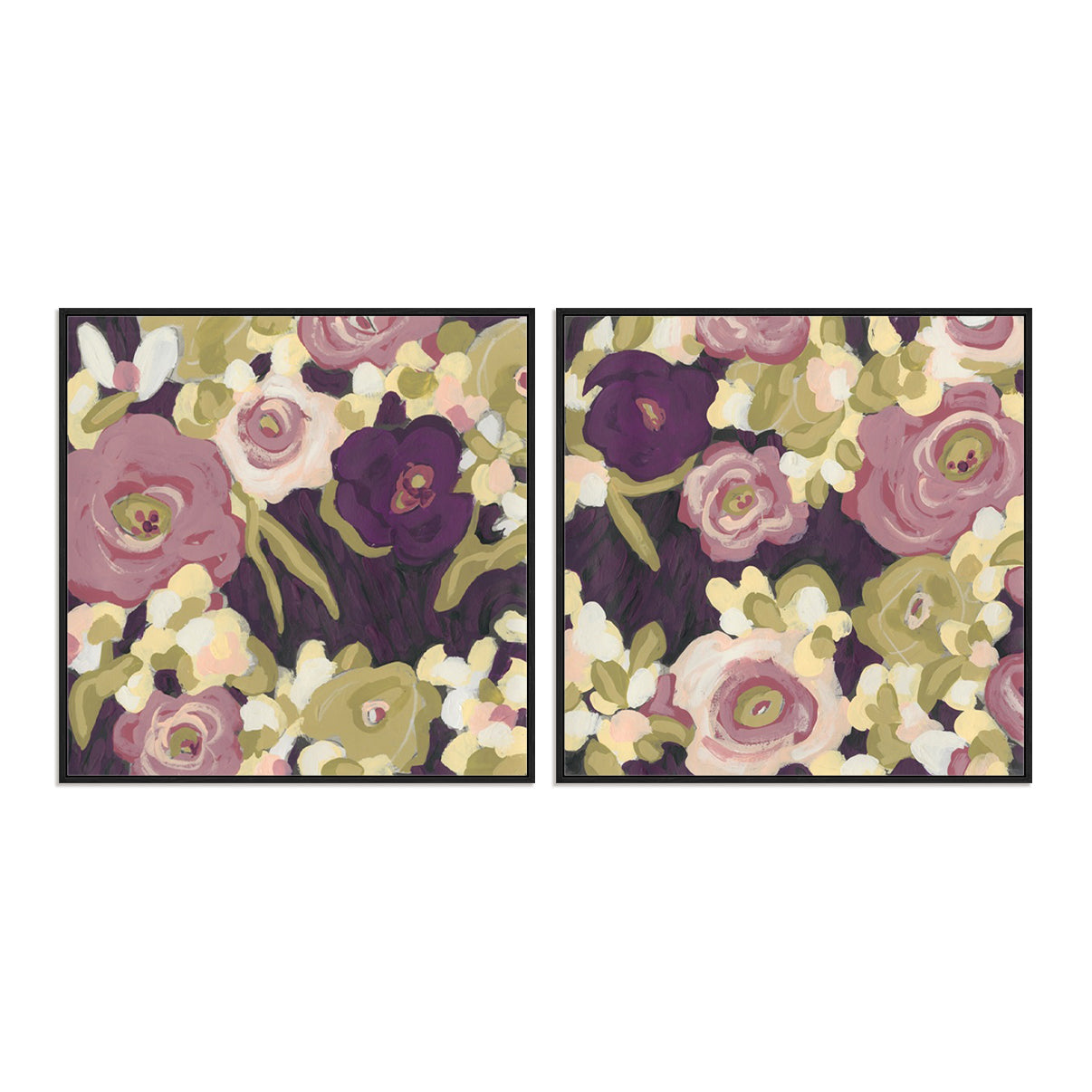 Heliotrope I and II Wall Art