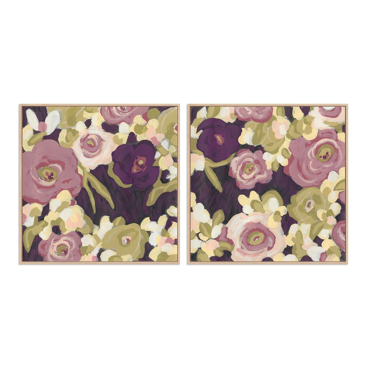 Heliotrope I and II Wall Art
