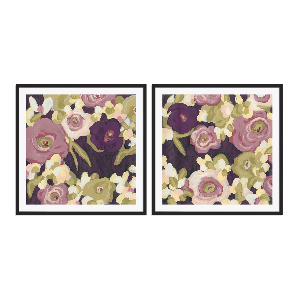 Heliotrope I and II Wall Art