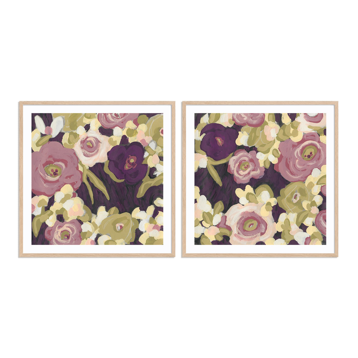 Heliotrope I and II Wall Art