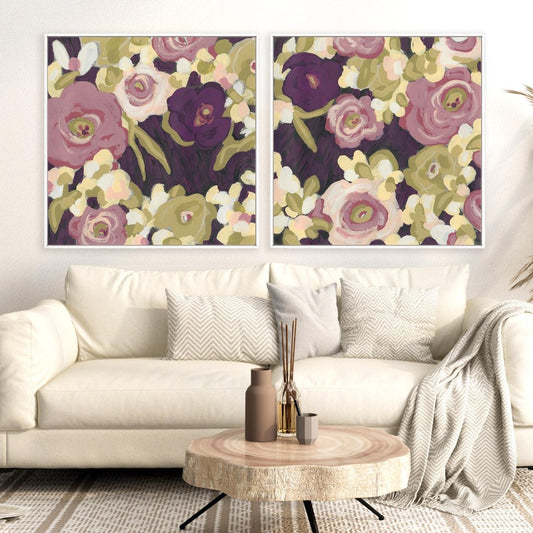 Heliotrope I and II Wall Art