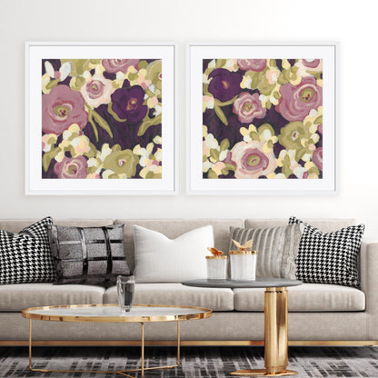 Heliotrope I and II Wall Art