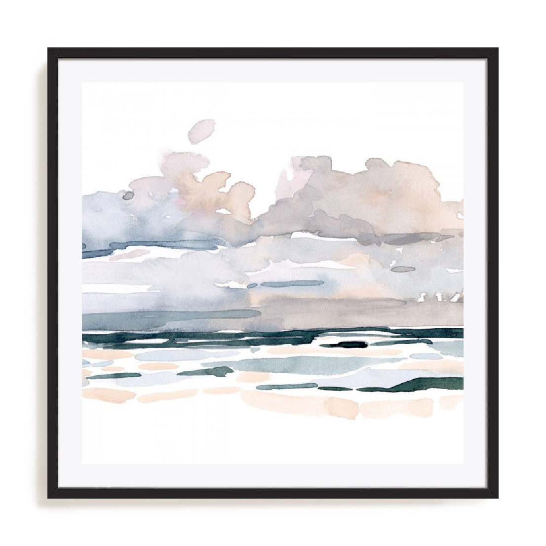 Soft Coastal Abstract II Wall Art