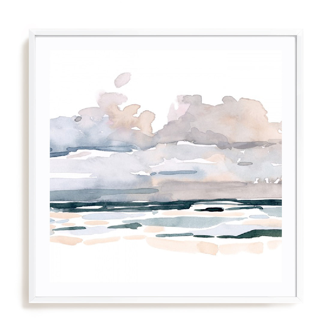 Soft Coastal Abstract II Wall Art