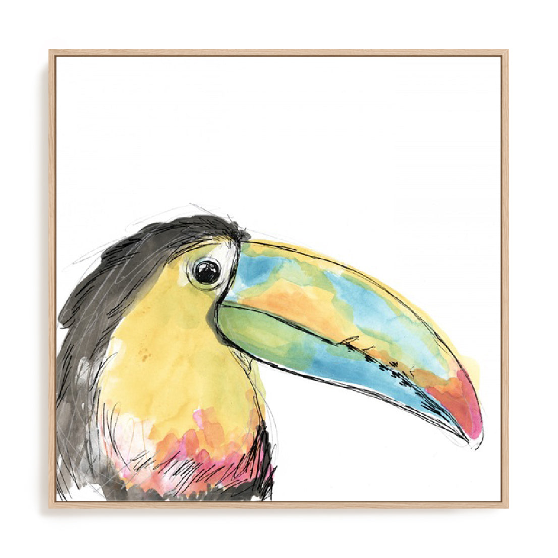 Tropical Bird Portrait II Wall Art