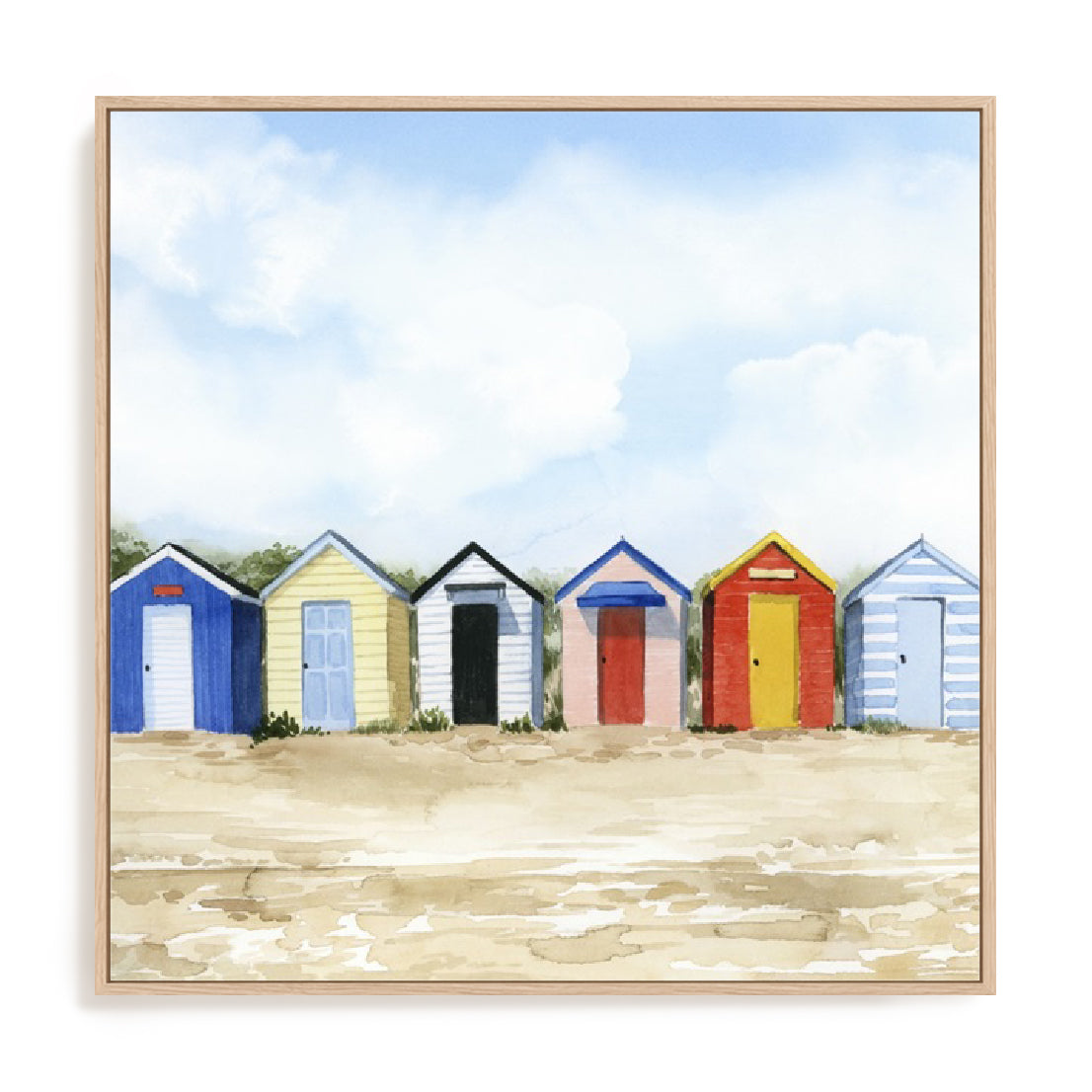 Beach Huts I Wall Art