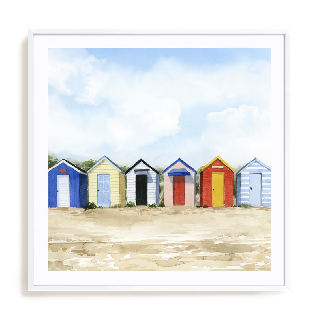Beach Huts I Wall Art